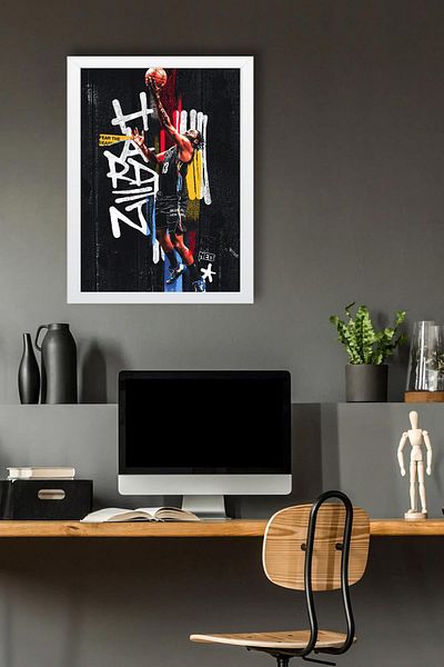 Saturn Pictură înrămată de James Harden - Pictură poster NBA de baschet