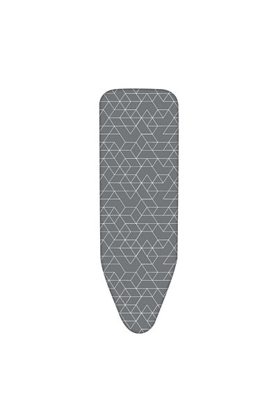 HONEYBEE Ironing Board Cover Dark Grey and White 15 x 48cm