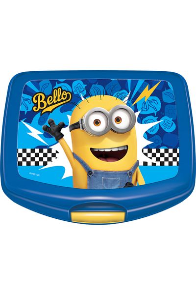First Kid The Rise of Gru High Quality Durable Rectangular Lunch Box for Kids Blue