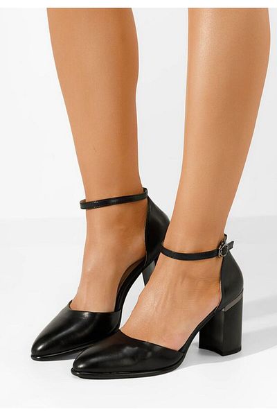B T Shoes Pantofi dama piele Melaria negri