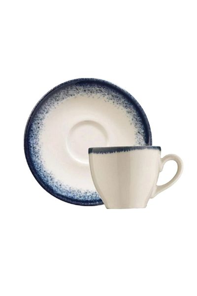 Kütahya Starry Dreams Porcelain Round Coffee Saucer Blue and White 12cm
