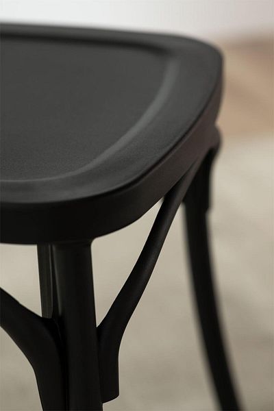 rexa Otax Stackable Dining Chair Black