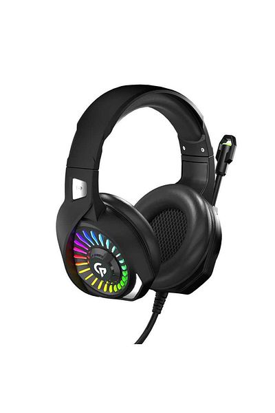 porodo RGB Definition Gaming Headset PDX410 Black Immersive Stereo Sound with Mic & RGB Lighting