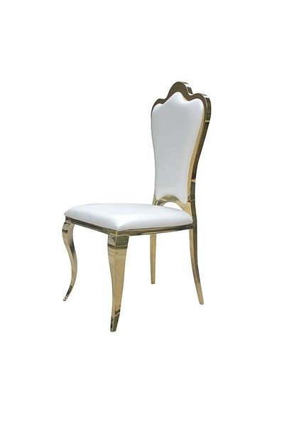 rexa Gold Stainless Steel Wedding Dining Chair – Luxury Seating for Banquets & Events