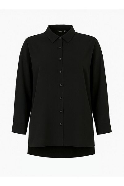ALİA Plus Size Tunic - Black - Alia