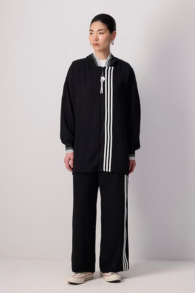 Touché Privé Striped Detail Knitted Tracksuit Set