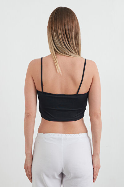 Fulla Moda Basic Crop Bustier with Rope Strap
