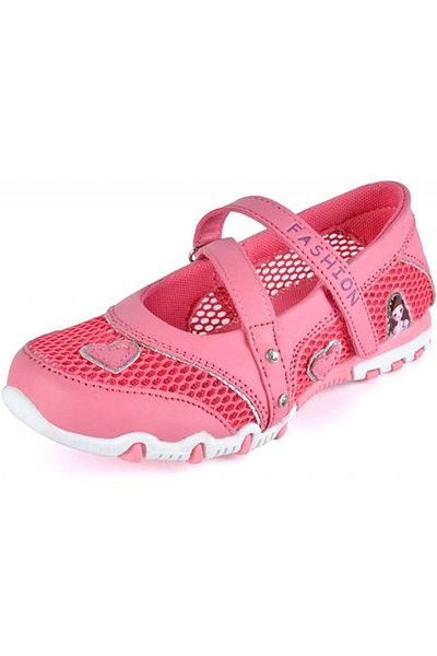 Wishliker children's sandals, polyester/rubber, red/white, 28