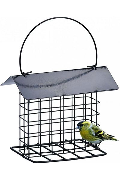 ALaPon hanging bird feeder, metal, black, 13 x 10 x12 cm