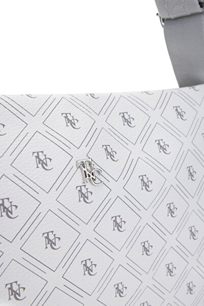 Tamer Tanca Women's Vegan White Pattern Shoulder Bag