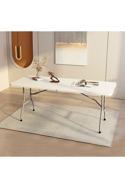 Living Multi-Purpose Foldable Table with Handle – Rectangular Design