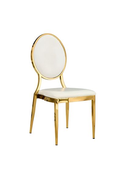 rexa Gold Stainless Steel Wedding Dining Chair – Luxury Seating for Banquets & Events
