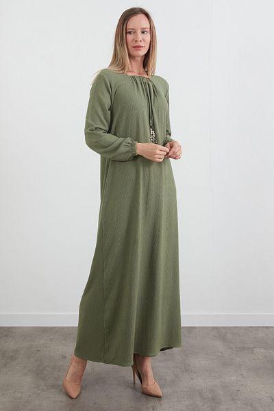 Fulla Moda Φόρεμα Fullamodest Wraped Fabric Plus Size με αξεσουάρ