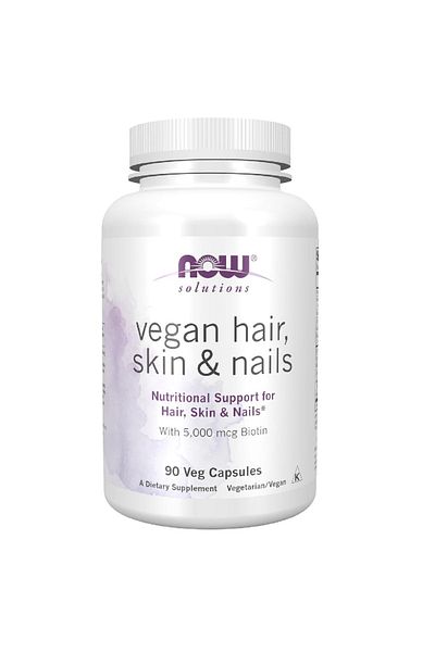 Now Vegan Capsules for Hair, Skin and Nails - 90capsules