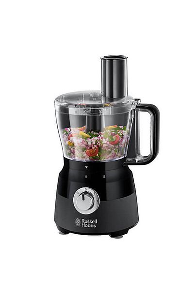 russell Hobbs 600W 2-Speed Desire Food Processor Matte Black and Clear 1.5 Liter 24732GCC