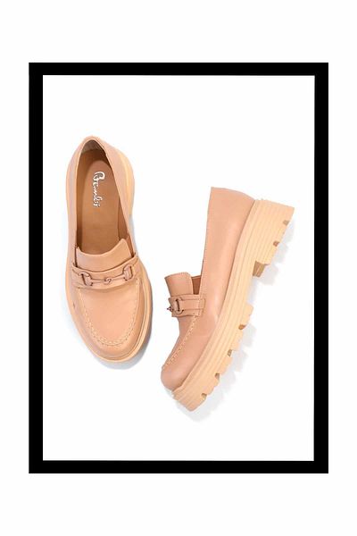 Bambi Nude Women's Loafers K01534265609