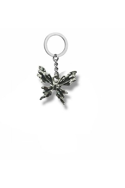 Herşey Nota Gothic Butterfly Figured Unisex Keychain – Symbol of Dark Grace and Free Spirits