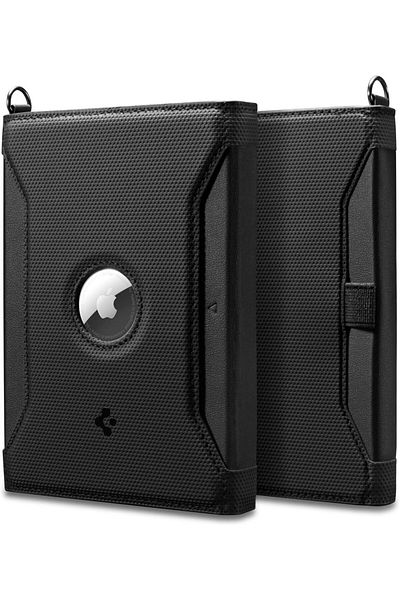 Spigen Life Passport Card Holder AirTag Passport Wallet SIM Card Pin Included - Black