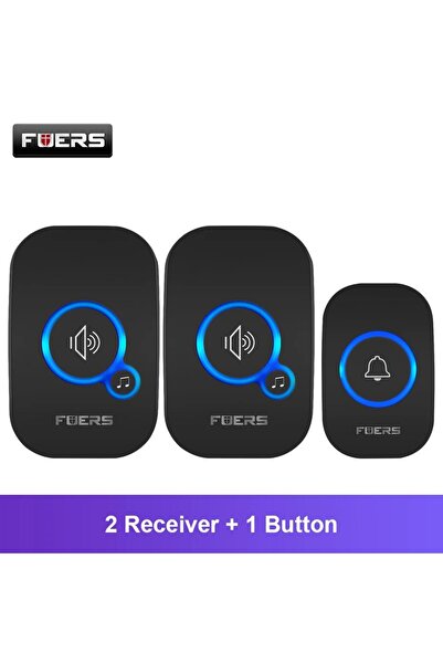 Choice جرس باب لاسلكي مقاوم للماء من American Standard مزود بجهاز استقبال وزر...