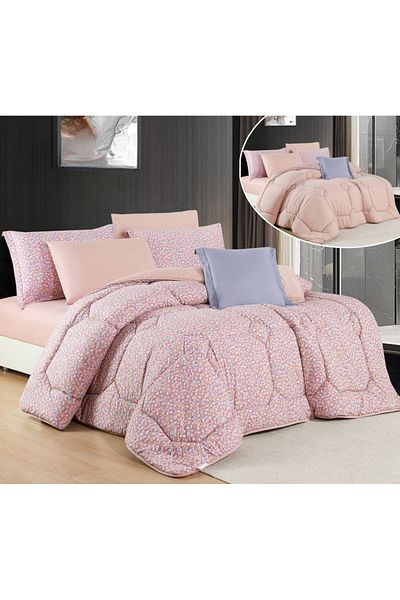HOURS Horse Navran 7-piece comforter set with a modern and distinctive pattern, double-sided EVINA-014A