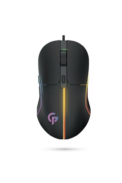 porodo Gaming RGB 7D Wired Gaming Mouse PDX311-BK Black Mouse with Programmable Buttons & RGB Light