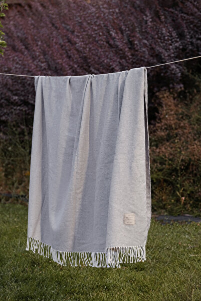 PASIONI بطانية سكوتش قطنية Pas6 رمادي