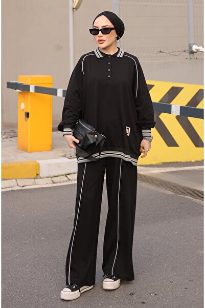 Wovi Women's Hijab Tracksuit Set Top and Bottom Tracksuit Set