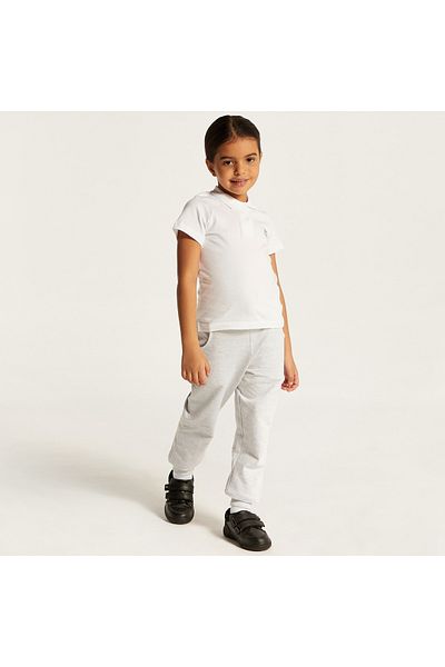 Juniors Solid Polo T-Shirt With Short Sleeves