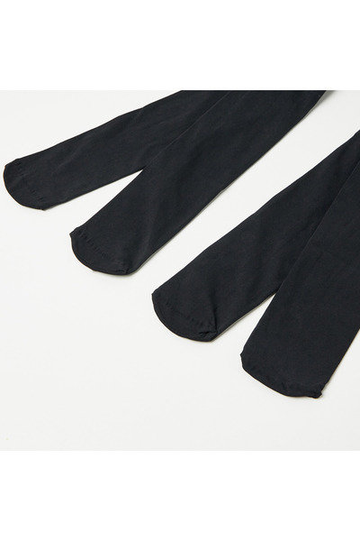 Juniors Solid Tights - Set Of 2