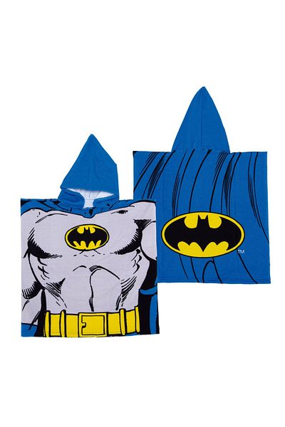 arditex Beach towel, Poncho, for children, Batman model, 55x55 cm, Arditex