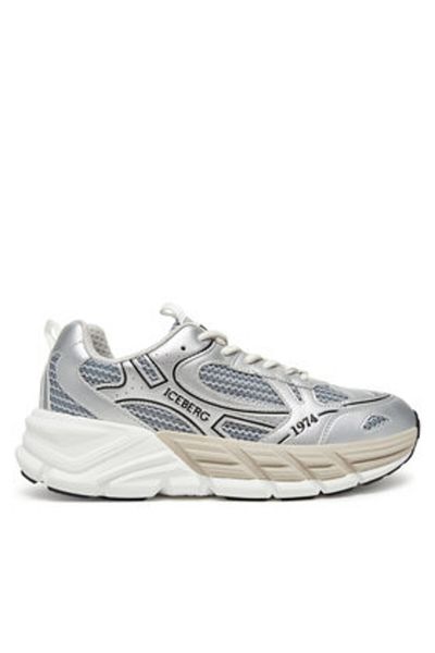 Iceberg Men's Sneakers silver ICEBERG-IU17060O IU1706.SILVER/WHITE