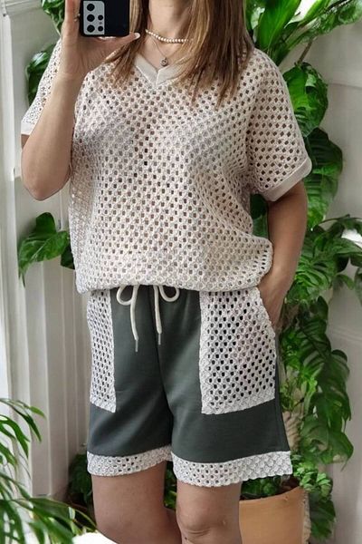 GLAMSI Casual & Elegant Cotton Set – Summer Style