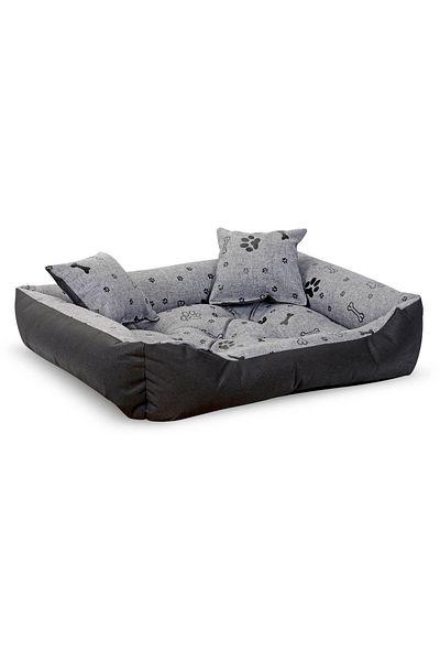 shumee Pat pentru câini 115x95 cm impermeabil cu oase negre