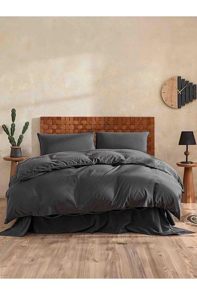Karna Home Stonewash Cotton Duvet Cover Set 200X220