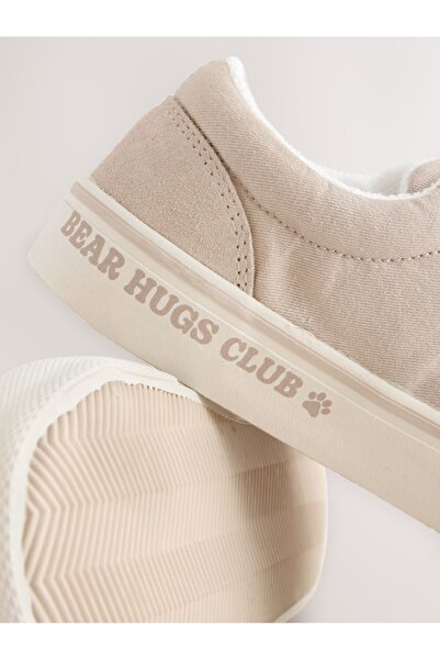 Next Baby Cream Banded Sneakers