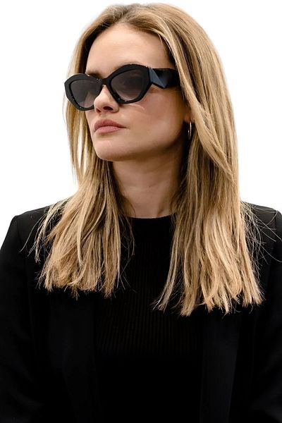 Tonny Black Men's Black Urban Chic Geometric Sunglasses