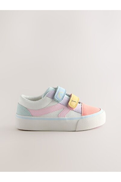 Next Baby Cream Pink Color Block Sneakers