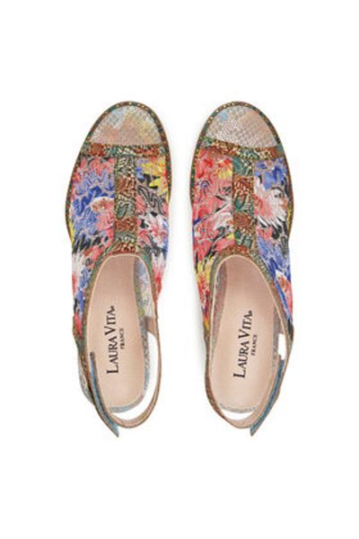 LAURA VITA Sandale damă multicolore LAURA VITA-LEDAO 20 BLEU