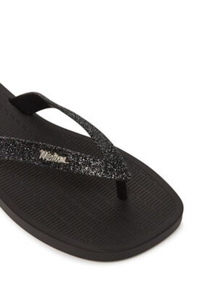 Melissa Șlapi de damă negri MELISSA-M 35781 AW132 NEGRU/ARGENTIU