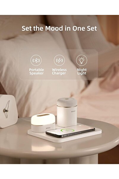 EZVALO Birthday Gifts for Women, Relaxing Gift Box for Women with Wireless Phone Charger, LED Night