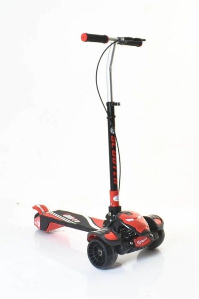 rexa 3 Wheel Children's Folding Adjustable Height Scooters For Ages 3-16 Years With Music And Light