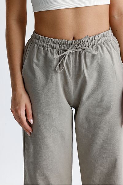 ilmek Linen Draped Trousers