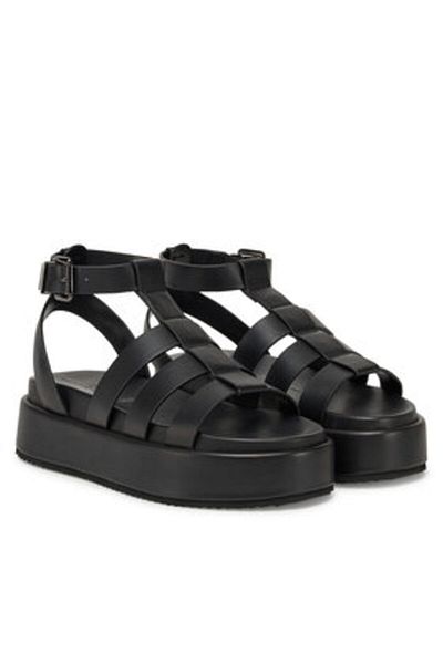 Buffalo Sandale damă negre BUFFALO-1602209 BLK BLACK
