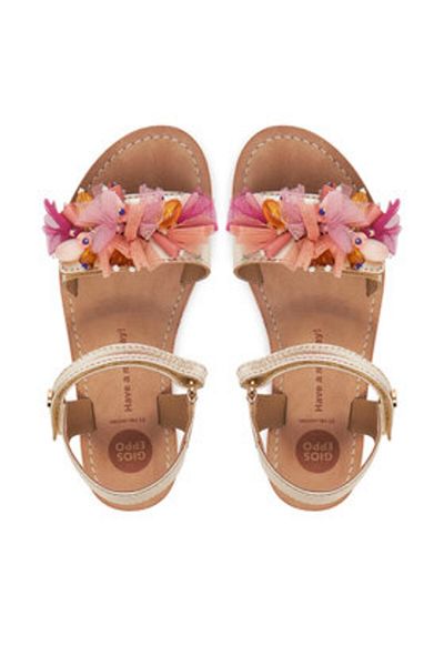 Gioseppo Sandale pentru fete aurii GIOSEPPO-75338-P MULTICOLOR