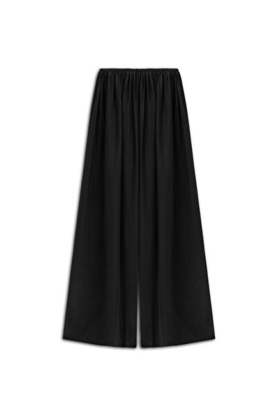 Nocturne Dökümlü Geniş Paça Pantolon