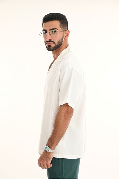 SWAG SA Summer shirt with square cut and short sleeves
