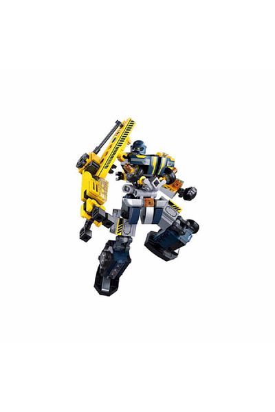 Sluban 246-Piece Exosuit 2-in-1 Autobot Mobile Crane Building Set Multicolor