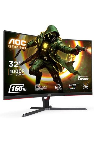 Aoc شاشة ألعاب منحنية C32G3E G3 Series مقاس 31.5 بوصة بدقة FHD 1000R