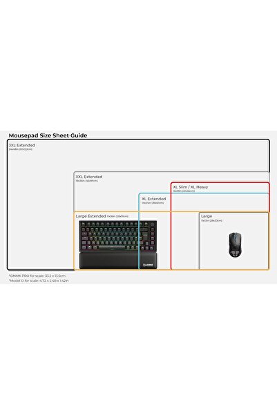 Glorious XXL Extended Mouse Pad - 18 in × 36 in, White (Rubber)