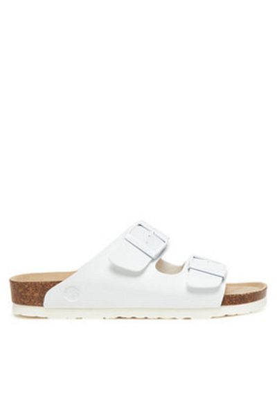 Genuins Women's Flip-flops white GENUINS-G104362 WHITE